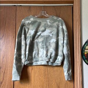 Hippie Rose Green Crew Neck Sweater Soft Relaxed Fit